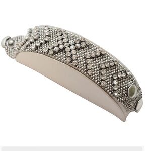Wide Clear Rhinestone Braclet